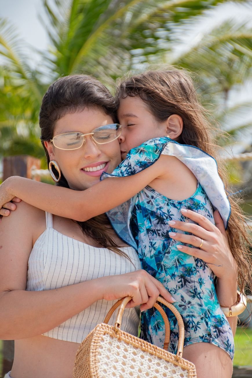 Mãe e criança em ensaio