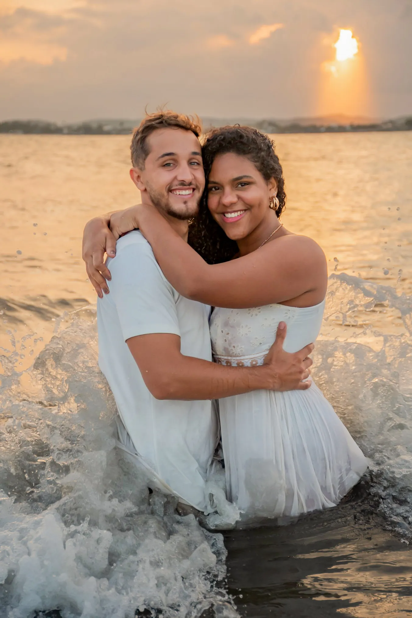 Retrato na praia