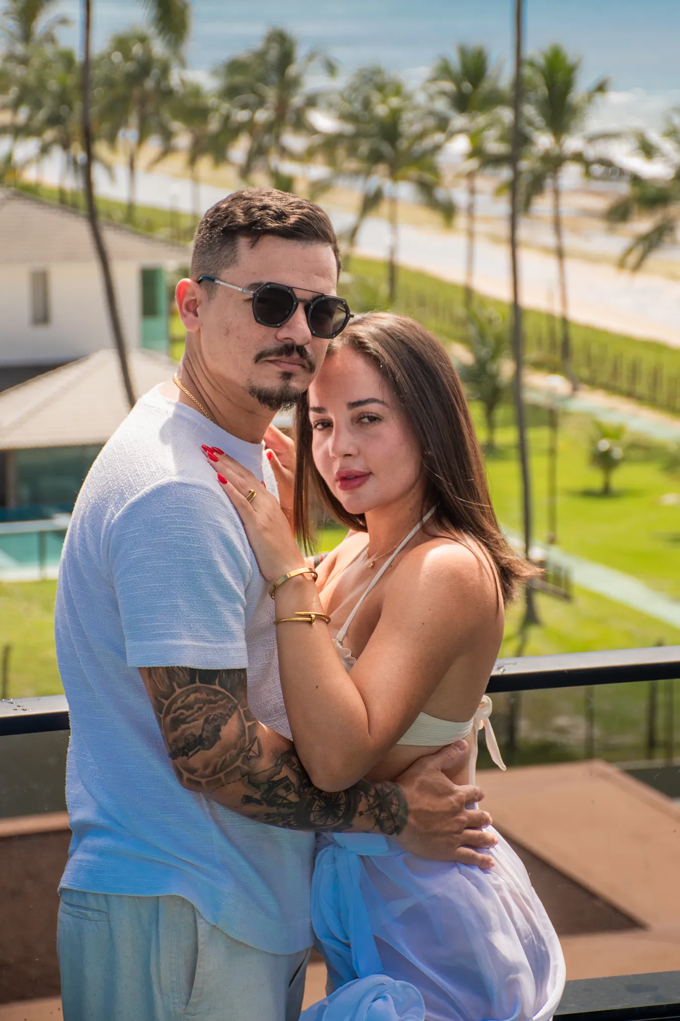 Retrato na praia